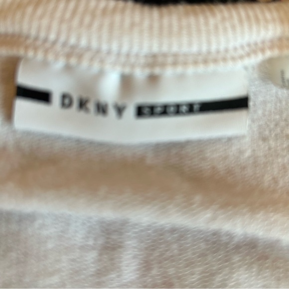 DKNY White Cold Shoulder Stretch Sweatshirt - Picture 3 of 4